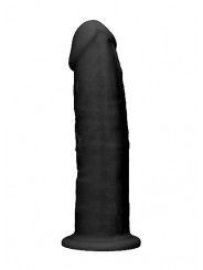 Godemichet sans testicules 15,3 cm REALROCK - noir