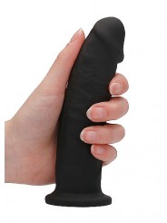 Godemichet sans testicules 15,3 cm REALROCK - noir prise en main