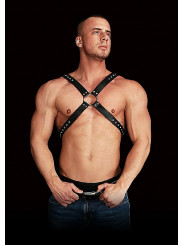 Harnais noir pour homme Adonis Ouch! face
