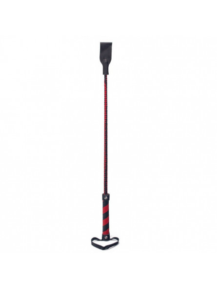 Cravache crop noire et rouge Devil Stick - 72 cm