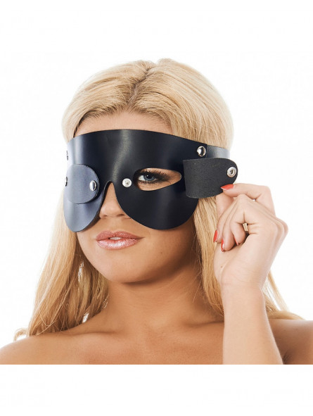 Masque en cuir avec œillets amovibles Rimba
