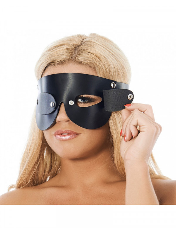 Masque en cuir avec œillets amovibles Rimba