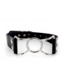Bâillon en acier et cuir "Spider" Dark-Line