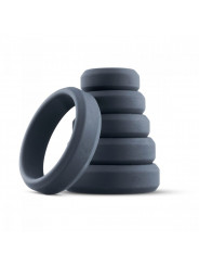 Lot de 6 cockrings en silicone Boners - taille