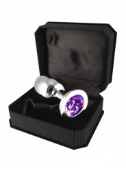 Plug en inox taille M Rimba - violet packaging
