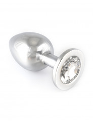 Plug en inox taille M Rimba - blanc