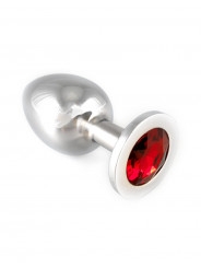 Plug en inox taille M Rimba - rouge