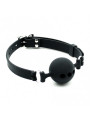 Bâillon noir en silicone Rimba