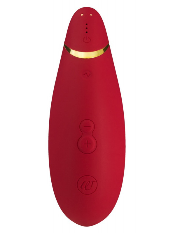 Stimulateur clitoridien Premium Womanizer - rouge de face