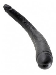 Double dong King Cock 41 cm Pipedream - noir gland