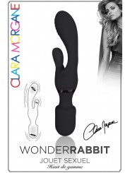 Vibromasseur rabbit Wonder Rabbit Clara Morgane noir packaging 2