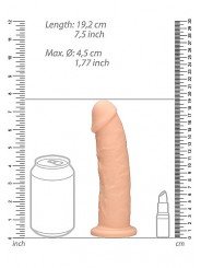 Godemichet sans testicules 19,2cm REALROCK - mesure