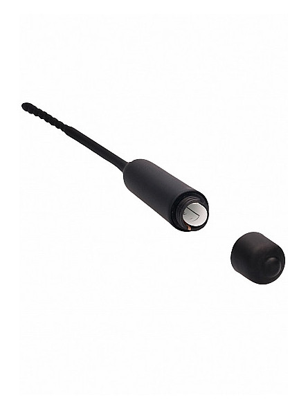 Sonde vibrante en silicone ouverte Sonde vibrante en silicone Bullet Plug With Beaded Tip Ouch!