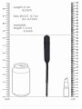 Sonde vibrante en silicone dimensions Sonde vibrante en silicone Bullet Plug With Beaded Tip Ouch!