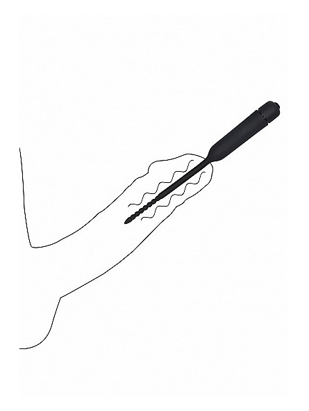 Sonde vibrante en silicone utilisation Sonde vibrante en silicone Bullet Plug With Beaded Tip Ouch!