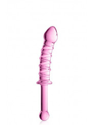 Godemichet en verre Glossy Toys rose