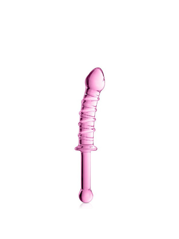 Godemichet en verre Glossy Toys rose