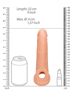 Gaine de pénis cockring REALROCK  dimensions