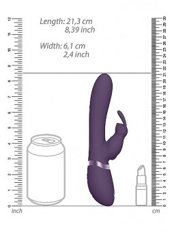 Vibromasseur rabbit Taka VIVE violet dimensions